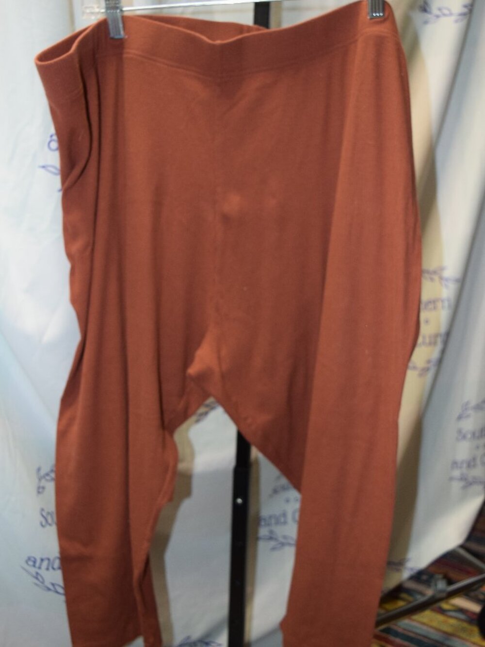 Old Navy Rust ribbed Knit Capri Leggings, Size 4X